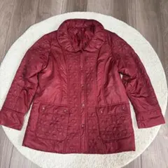 ワインレッド キルティングジャケット　サイズM