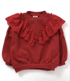 BREEZE レースフリルトレーナー　スウェット　110cm