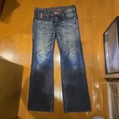 EDWIN　ブルーラベル ダークブルー ストレートジーンズ