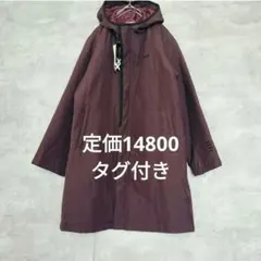 FILA 新品タグ付き ベンチコート M 中綿 エンジ ロングコート 中綿