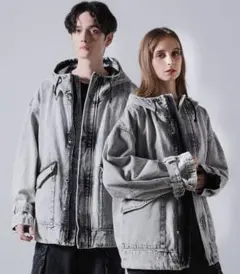 【完売色】 CLEL ミリタリーデザイン マウンテンパーカー ホワイト