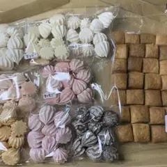 メレンゲクッキー8種セットと手作りカッテージチーズのスコーン180グラムtGH