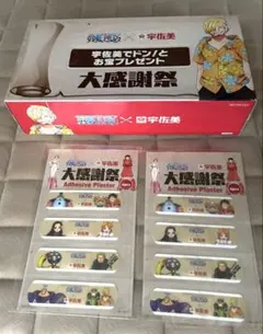 【非売品】ワンピース 宇佐美 コラボ ボックスティッシュ ＋ 絆創膏 2セット