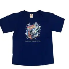 00s USJ バック・トゥ・ザ・フューチャー Tシャツ 紺 M