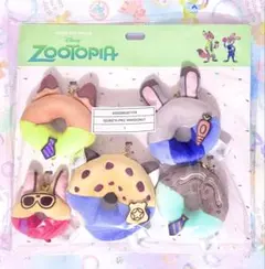 新品未開封☆ ズートピア　ドーナツ　ぬいぐるみキーチェーンセット