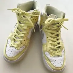 Nike ダンク　ハイアップ　スニーカー イエロー　ナイキ　25cm