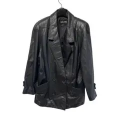 【archive】ダブルレザージャケット ダブルブレスト カウレザー (M)