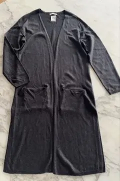 ZARA GIRLS ポケット付きニットロングカーディガン　サイドスリット入