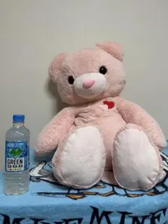 めちゃでかハートベアぬいぐるみ　超BIGなクマのぬいぐるみ　ピンク　②