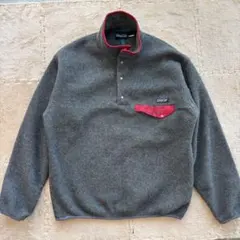 希少！雪なし【XXL】極美品90s製ジャマイカ製シンチラスナップTグレー 