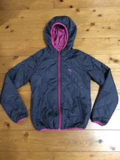 プーマ中綿キルティングパーカージャケットレディース