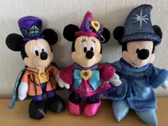 TDS ミッキー & ミニー　ぬいぐるみバッチ　３点