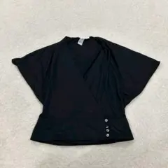 PAUL & JOE カシュクール 半袖 トップス ブラック 1size （a3のサムネイル