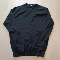 UNIQLO メリノクルーネックセーター ネイビー M