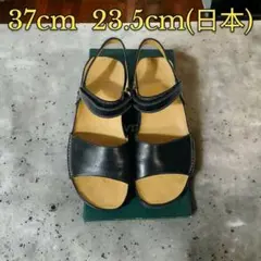 Clarks クラークス 革 サンダル 黒 37cm 23.5cm 箱付きのサムネイル