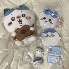 ハチワレ グッズセット（ぬいぐるみ・ポーチ・フィギュア・キーホルダー・カード）