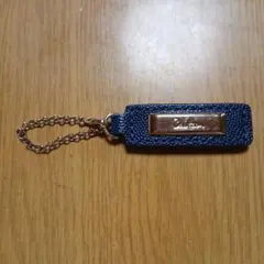 Cole Haan キーホルダー ネイビー ゴールド