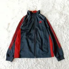 アディダスadidas CLIMLITE トレーニングトラックジャケットS紺✖赤
