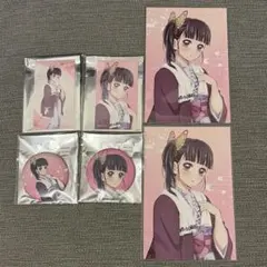 鬼滅の刃 ユネッサンコラボ 缶バッジ イラストカード ポストカード 栗