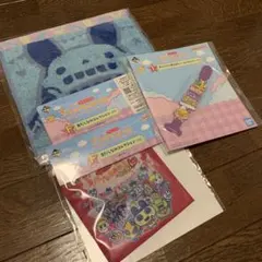 たまごっち一番くじ　F賞 ハンドタオル　ポーチ　I賞ラバータイ