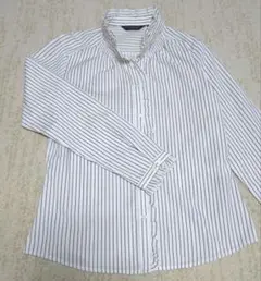 ストライプ フリル