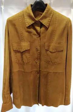 イタリア製レザー　ブラウン　ジャケット