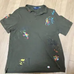 ラルフローレン　ポロシャツ　刺繍&ペイント
