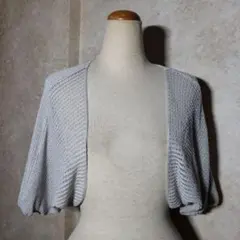 ❤ロートレアモン❤メッシュ編みラメ入りニットショート丈ボレロ/着用1回