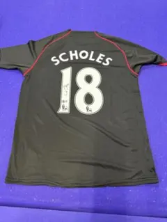 Paul Scholes ポールスコールズ 直筆サイン入りユニフォーム マンU
