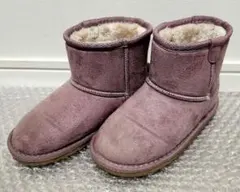 BREEZE　ブリーズ　ムートンブーツ　ボアブーツ　20cm　くすみパープル
