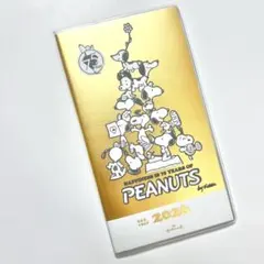 スヌーピー75周年記念デザイン　スリムマンスリーダイアリー 2026