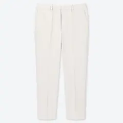 UNIQLO イージーケアストレッチクロップドパンツ ドライ 丈標準 裾スリット