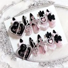 ネイルチップ ピンク 量産型 ゴテゴテ 地雷