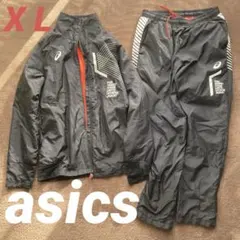 asics アシックス　レディース　ウィンドブレーカー　上下　黒　ウォームアップ