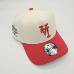 逆ロゴ 白 赤 ドジャース ニューエラ キャップ LA 限定 100