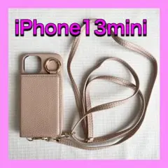 iPhone13mini スマホショルダー スマホストラップ 鏡付き