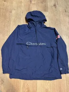 Champion ナイロンアノラック XL ネイビー