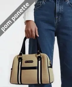 【ポンポネット】pom ponette 2way ショルダーバッグ ベージュのサムネイル