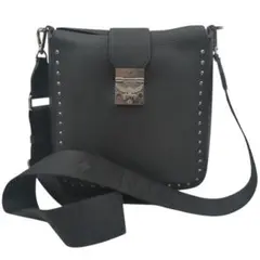 MCM ショルダーバッグ 内ヴィセトス柄 黒 スタッズ シルバー金具 斜め掛けのサムネイル