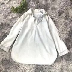 ivory court【M】ライトブルー デニムシャツ 春コーデ 長袖 トップスのサムネイル