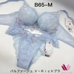 ワコール　パルファージュ. Ｖ－Ｒｉｃｈブラ　ブラジャー&ショーツB65-M