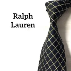 ラルフローレン　Ralph Lauren ネクタイ　チェック　ネイビー系のサムネイル