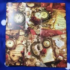 230 MALAMA様デザインペーパー 赤系ビンテージ平袋6枚 ◎An様デザぺ