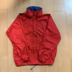 mont-bell　レッド ナイロンジャケット フード付き　S　希少