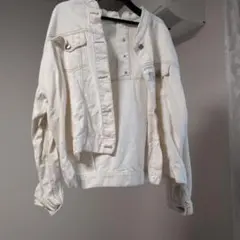 OLIVE ホワイト デニムジャケット