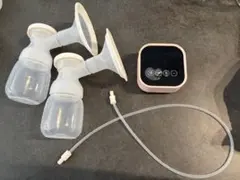 電動母乳搾乳器 2つの搾乳器付き