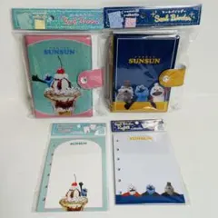 パペットスンスン シールバインダー シール帳 台紙 SUNSUN 4点セット