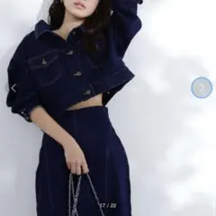 NATURAL BEAUTY BASIC ショート丈ジャケット　ロングスカート