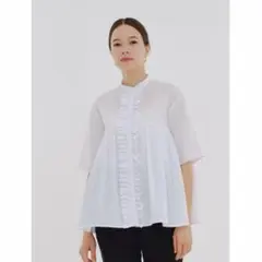 yori ヨリ　フロントフリルギャザーブラウスのサムネイル