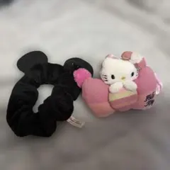 ミッキー♡ヘアゴム&ハローキティ♡シュシュ　2セット